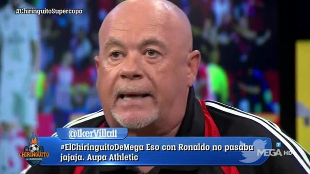 Alfredo Duro en El Chiringuito. Foto: Twitter (@elchiringuitotv)