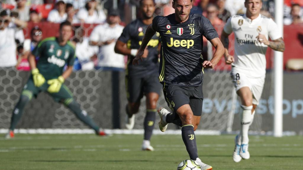 Marchisio durante el amistoso en la International Champions Cup ante el Real Madrid