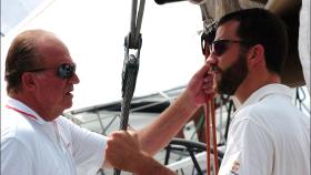 Juan Carlos y Felipe VI en la Copa del Rey de vela