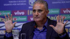 Tite, seleccionador de Brasil, en rueda de prensa