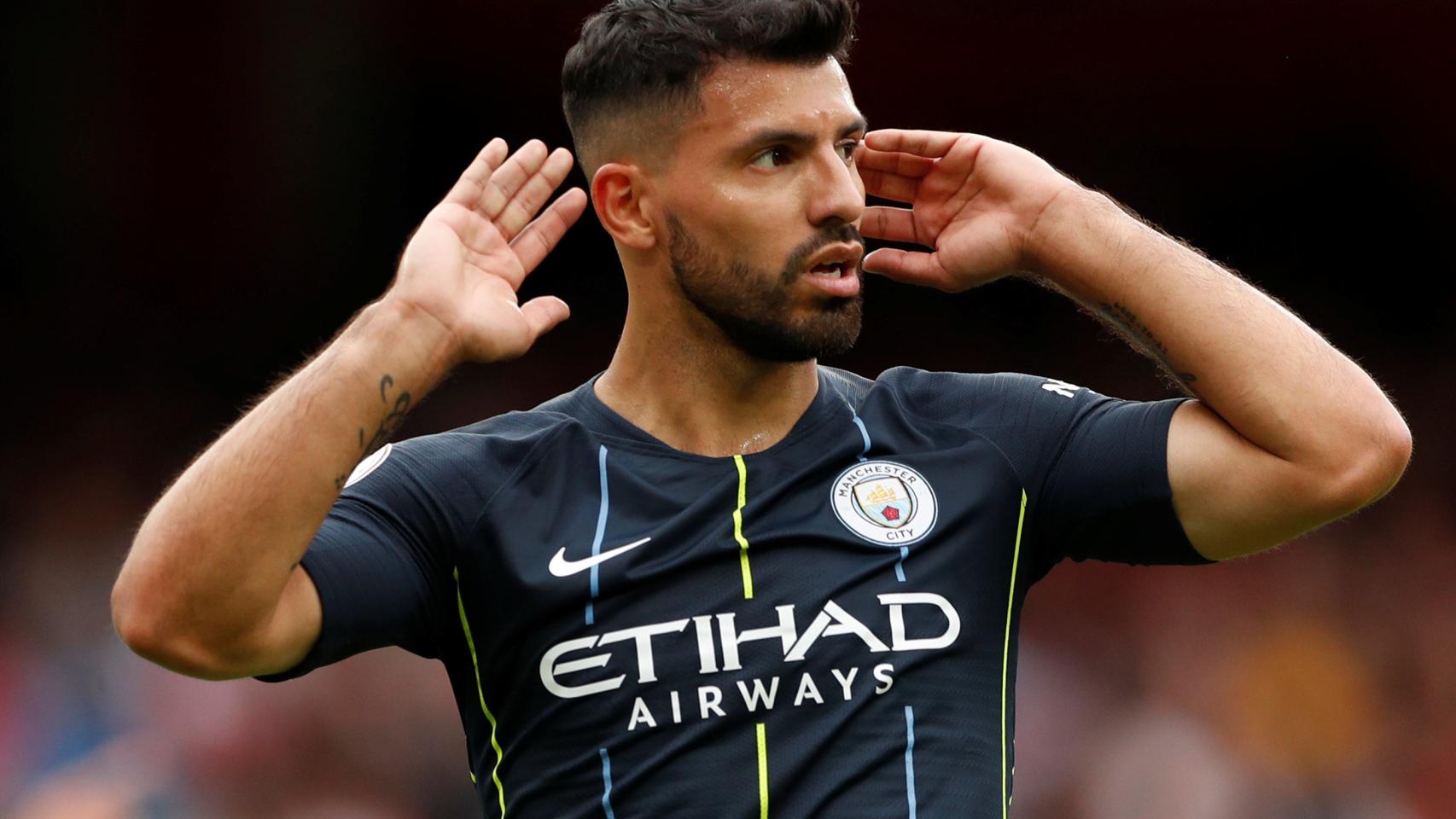 Sergio Agüero, jugador del Manchester City.