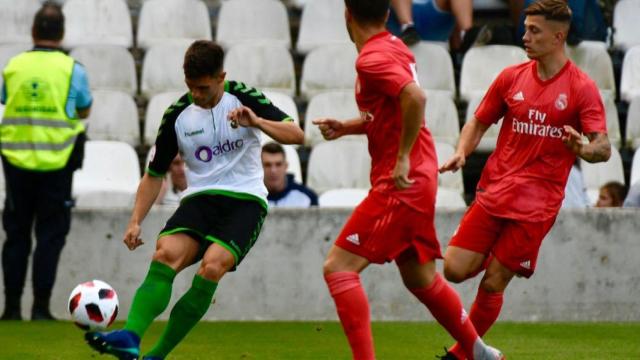 Partido entre el Racing y el Castilla. Foto: Twitter (@realracingclub)