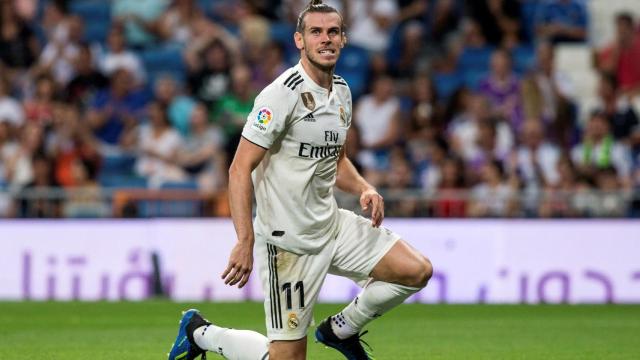 Gareth Bale, se lamenta por una ocasión fallada