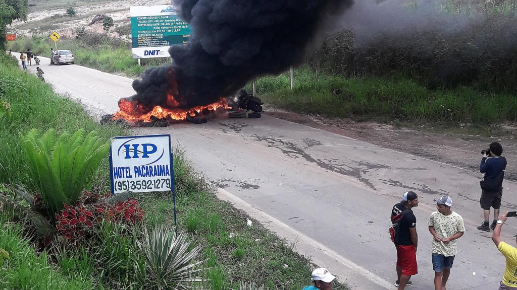 Disturbios en la zona fronteriza entre Venezuela y Brasil.