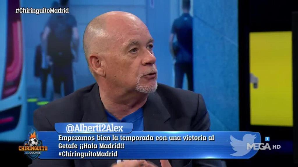 Duro en El Chiringuito. Foto: Twitter. (@elchiringuitotv)