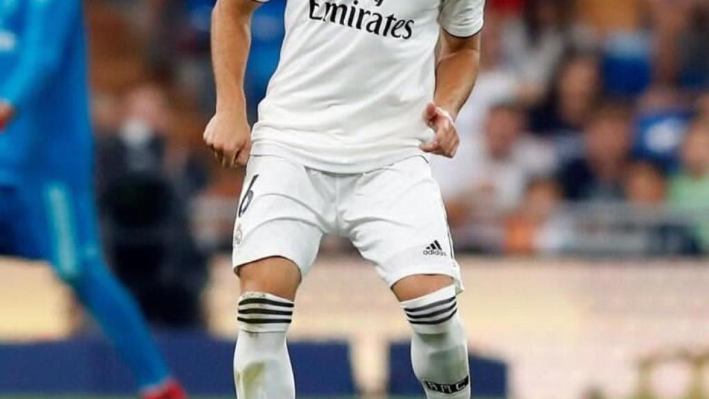 Nacho, durante el Trofeo Santiago Bernabéu