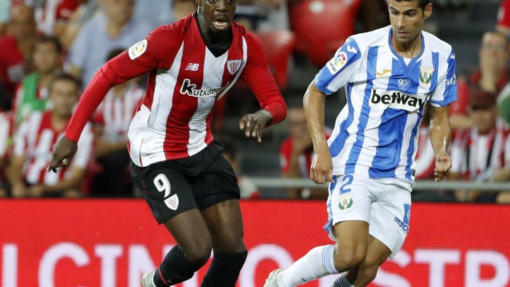 Juanfran, en un partido con el Leganés