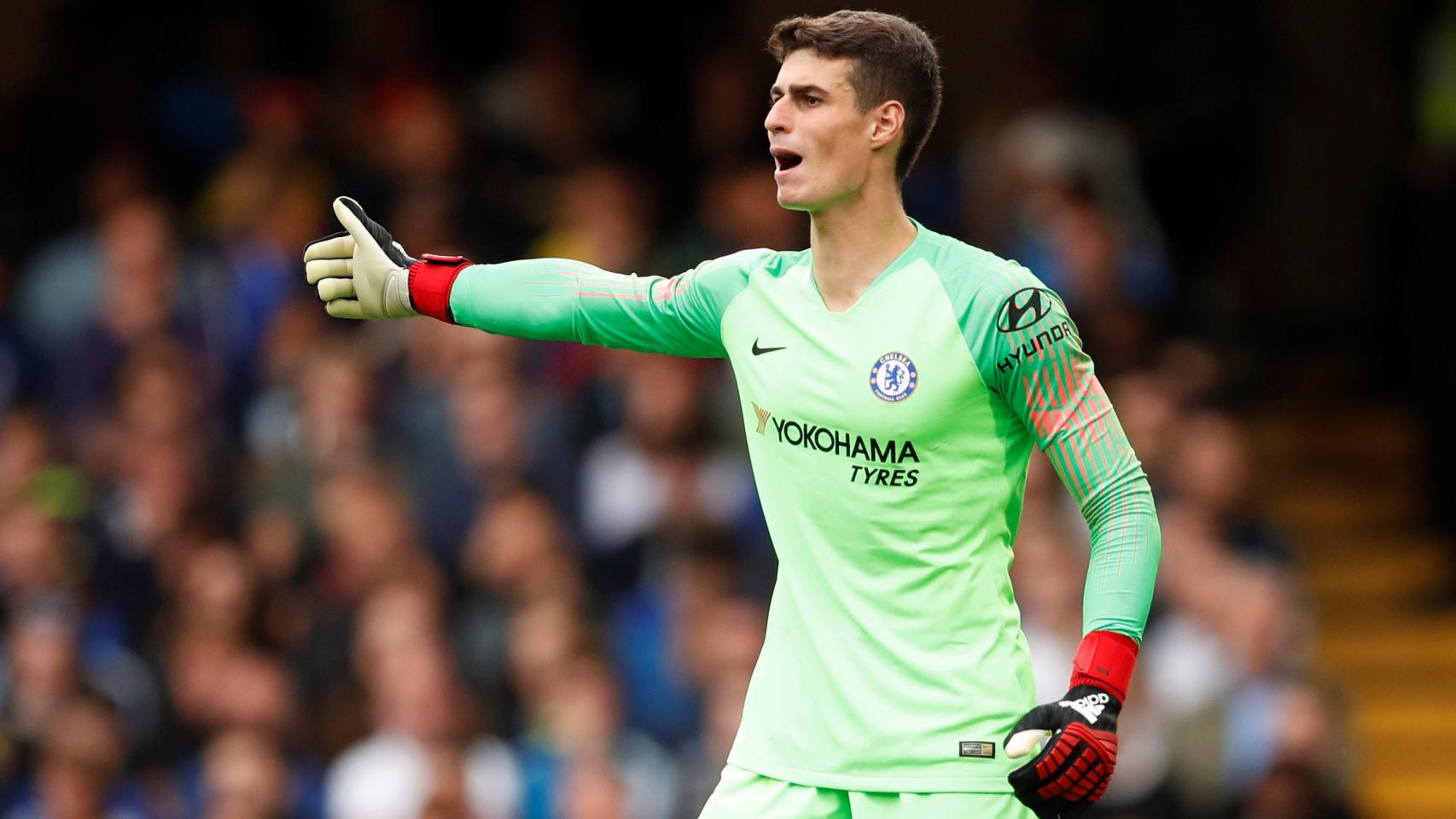 Kepa durante el partido del Chelsea ante el Arsenal