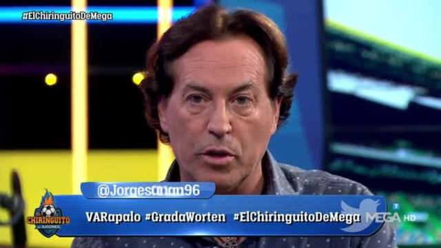 Pipi Estrada en El Chiringuito. Foto: Twitter (@elchiringuitotv)