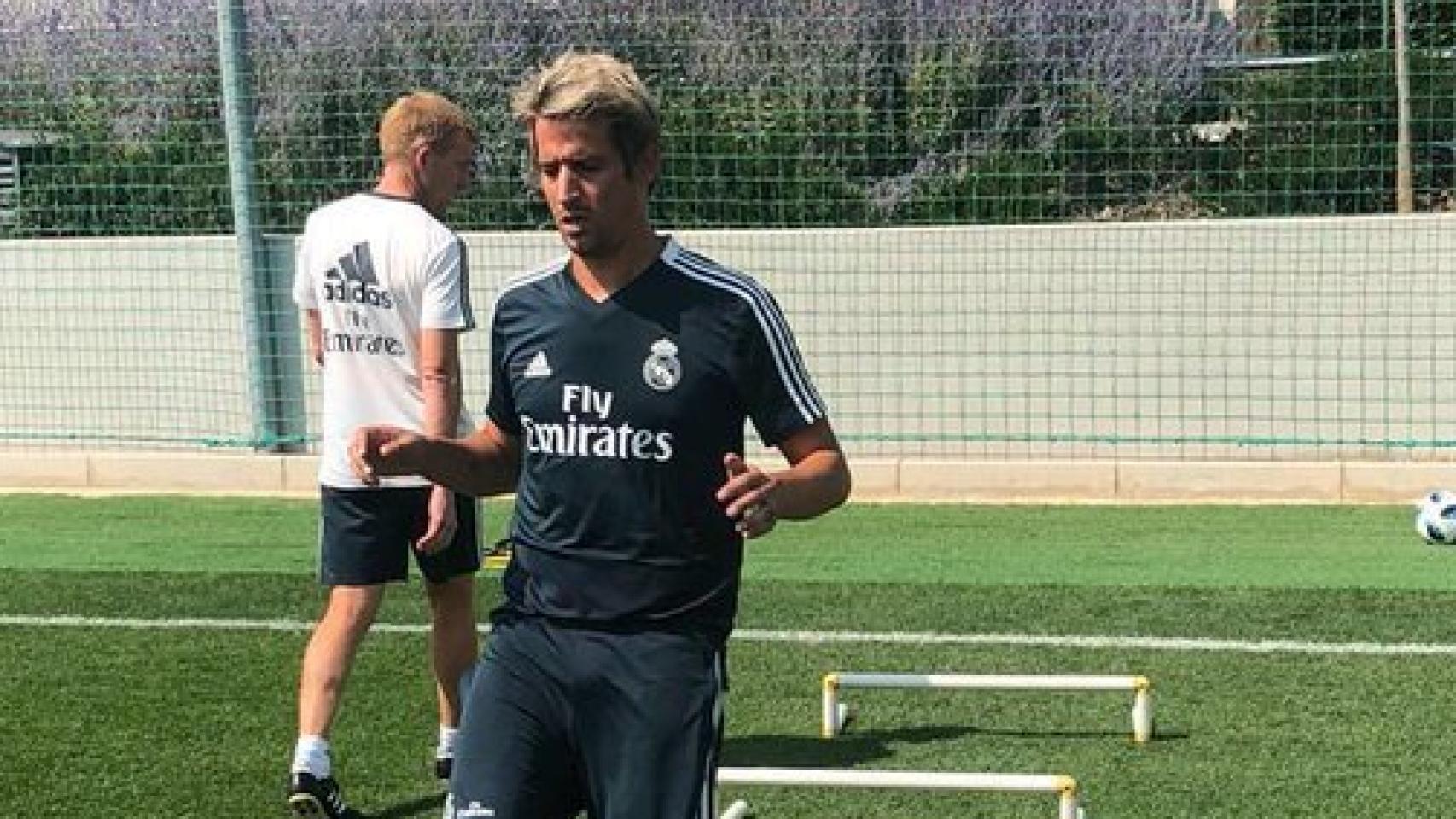 Fabio Coentrao entrenando