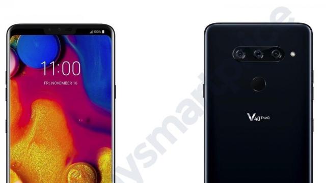 El LG V40 aparece en su primera imagen con ¡5 cámaras!