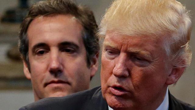 Donald Trump y su exabogado Michael Cohen.