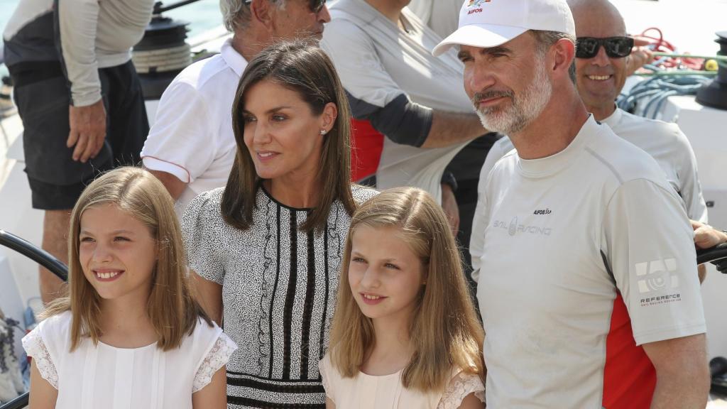 La Familia Real en Club Náutico de Palma de Mallorca.