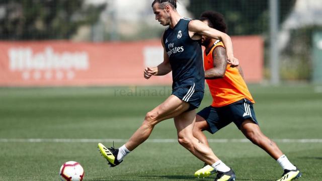 Bale durante el entrenamiento