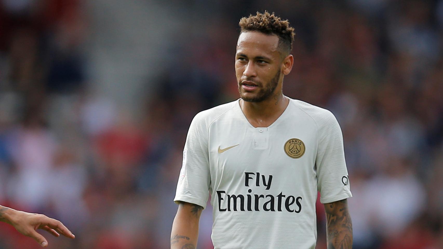 Neymar, durante un partido con el PSG.