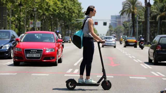 Patinete eléctrico en Barcelona, imagen de archivo.