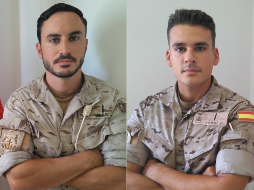 Araujo y Otero, los dos efectivos de la Armada entrevistados por EL ESPAÑOL.
