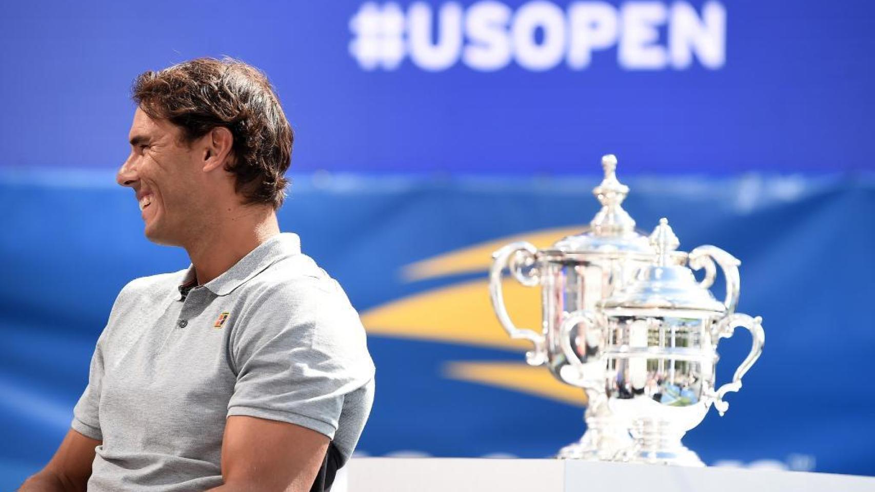 Nadal, durante el sorteo del cuadro del US Open.