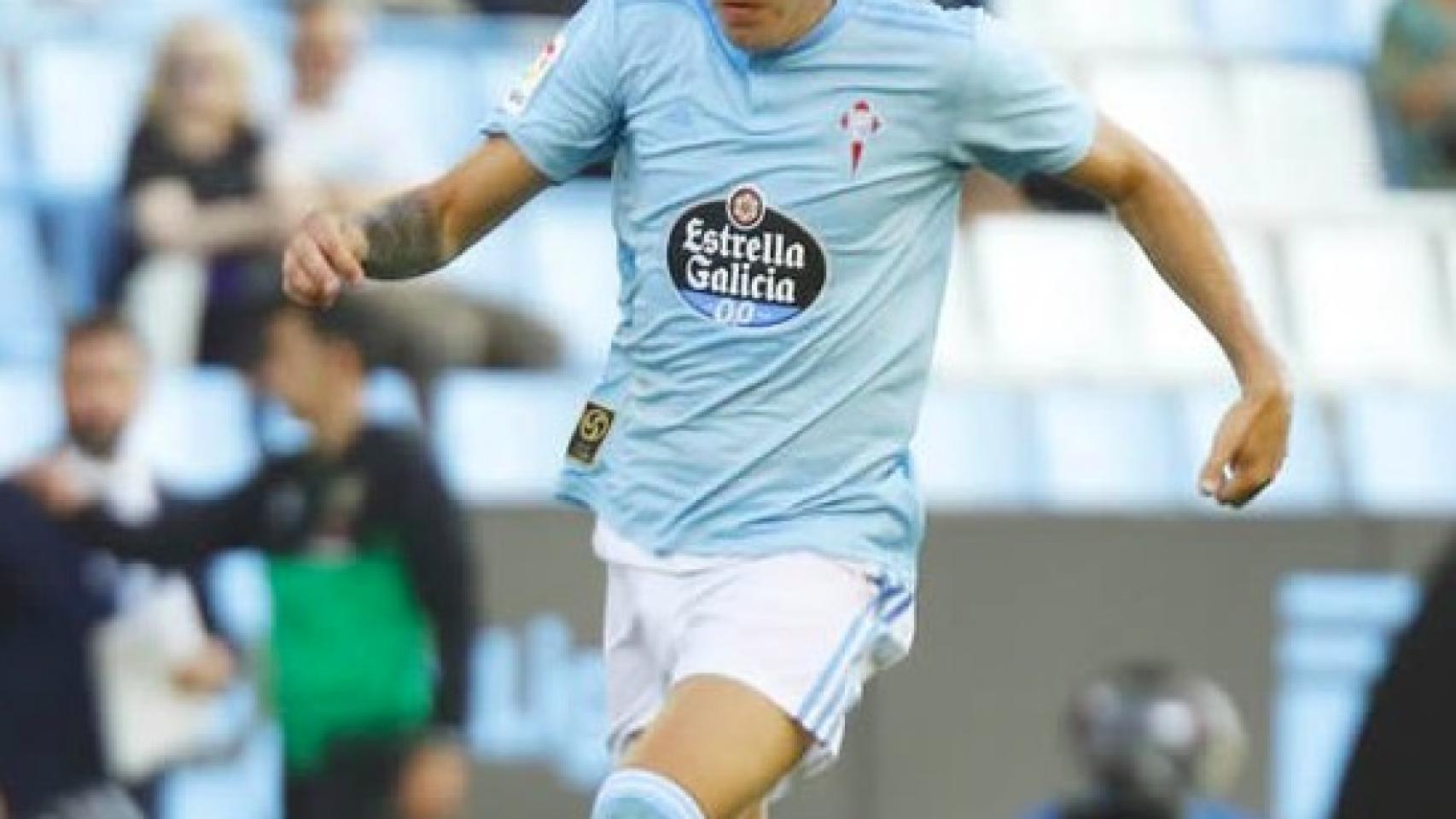 Iago Aspas durante un partido con el Celta. Foto: Twitter (@RCCelta)