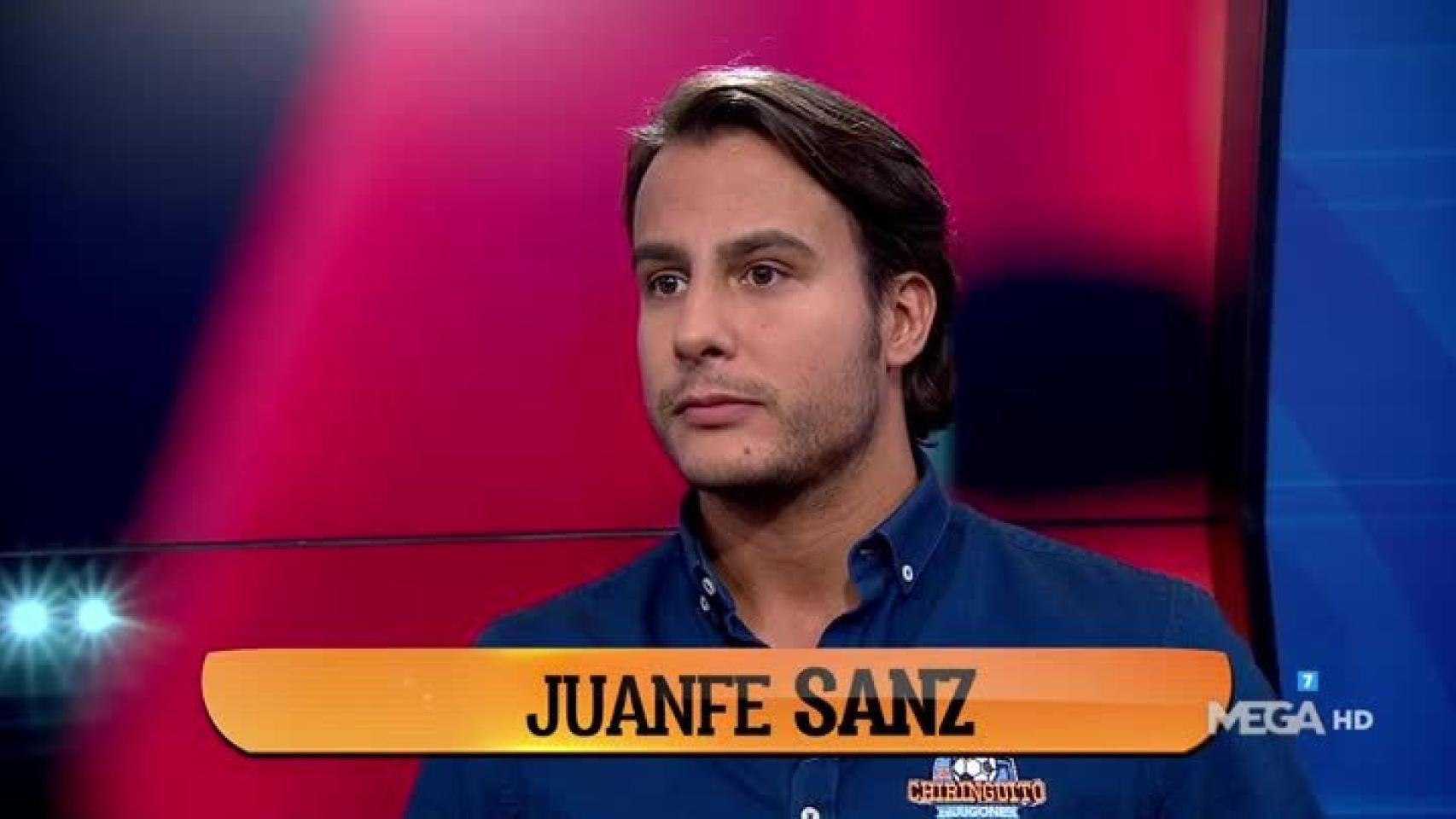 Juanfe Sanz en El Chiringuito. Foto: Twitter (@elchiringuitotv)