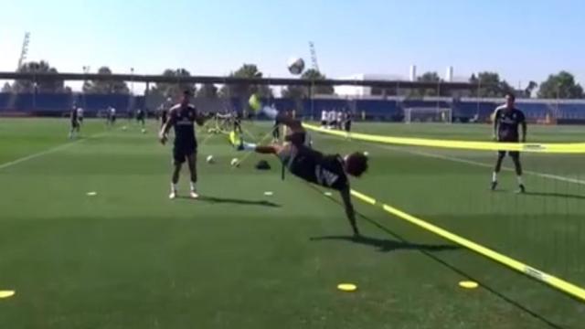 La chilena de Marcelo revoluciona el entrenamiento del Madrid