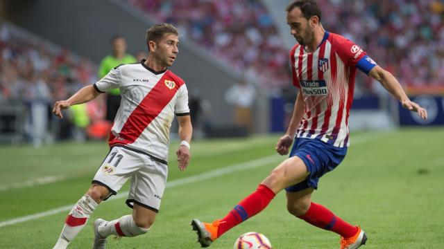 Godín, durante un partido de esta temporada con el Atlético de Madrid