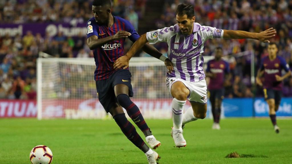 Dembelé, el pasado sábado ante el Valladolid.