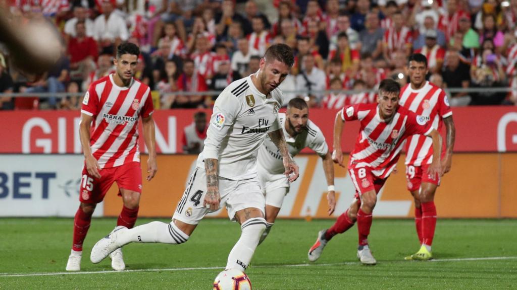 Sergio Ramos marca de penalti a lo Panenka