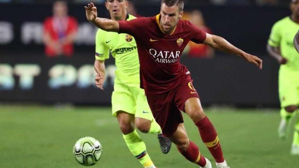 Strootman durante un partido frente al Barcelona