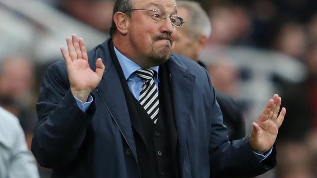 Benítez, en el partido entre el Newcastle y el Chelsea.