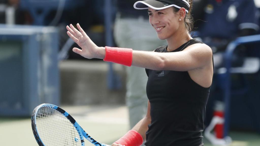 Muguruza, tras vencer a Zhang.