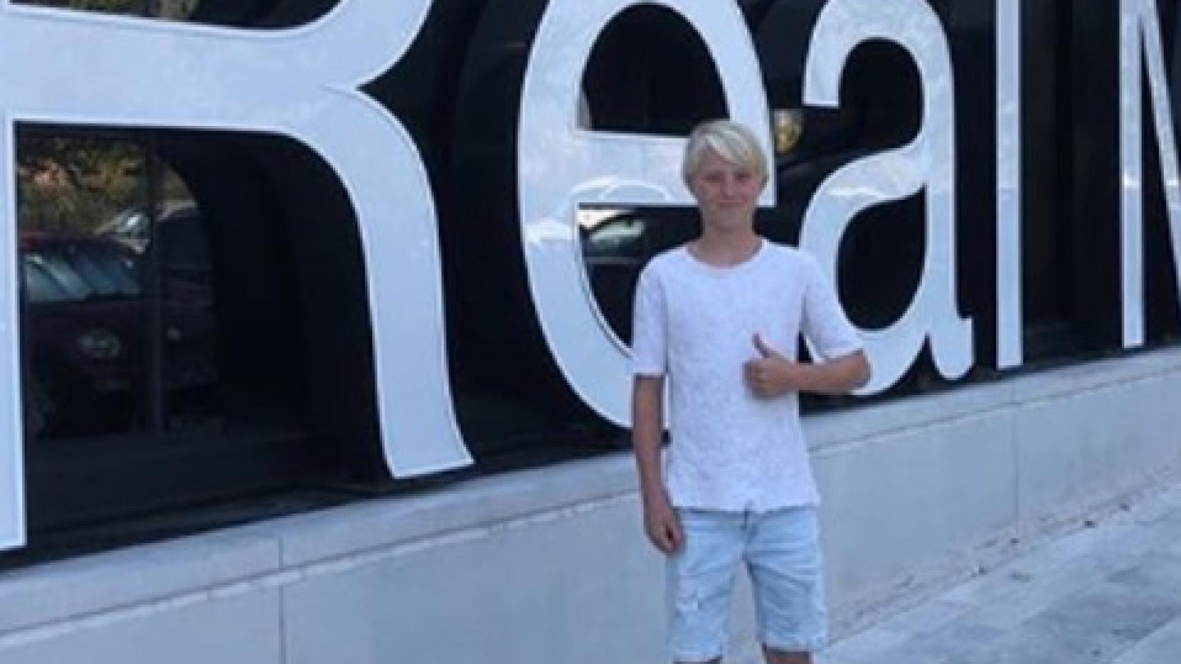 El hijo de Gudjohnsen en la Ciudad Real Madrid. Foto: Instagram (@daniel_gudjohnsen)