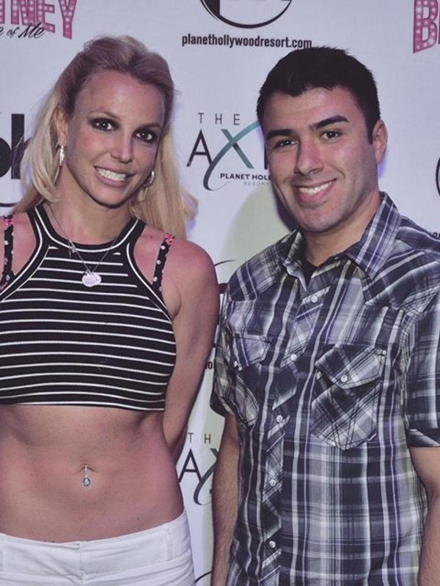 Britney Spears en su 'meet and greet' con un fan.