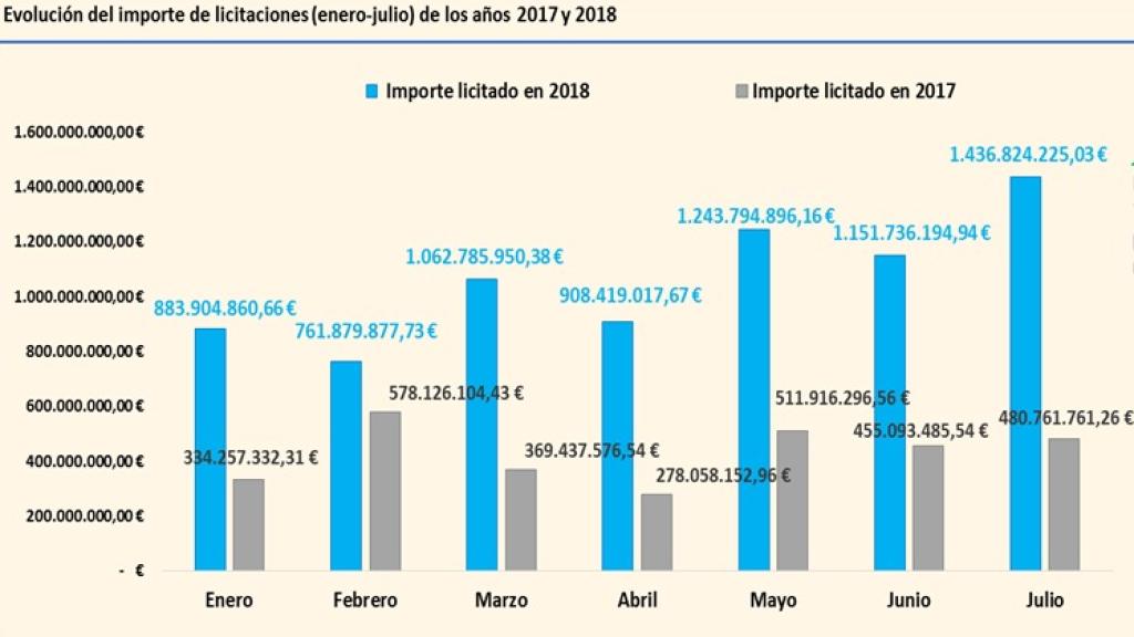 Licitaciones mensuales 2018