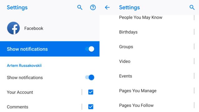 Las notificaciones de Facebook para Android se actualizan y aumentan su personalización