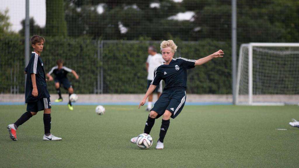 Daniel Gudjohnsen, jugador del Infantil del Real Madrid