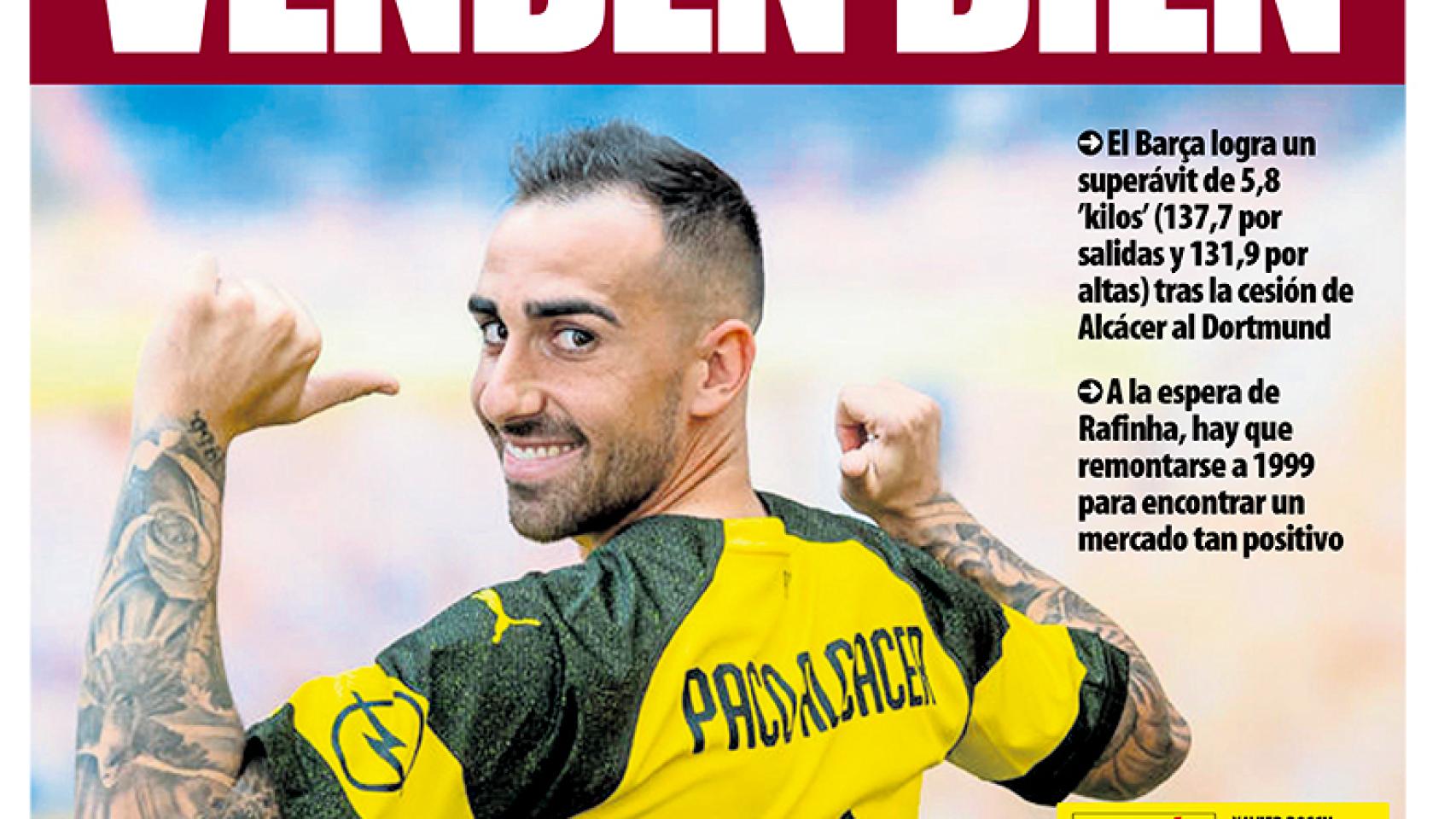 La portada del diario Mundo Deportivo (29/08/2018)