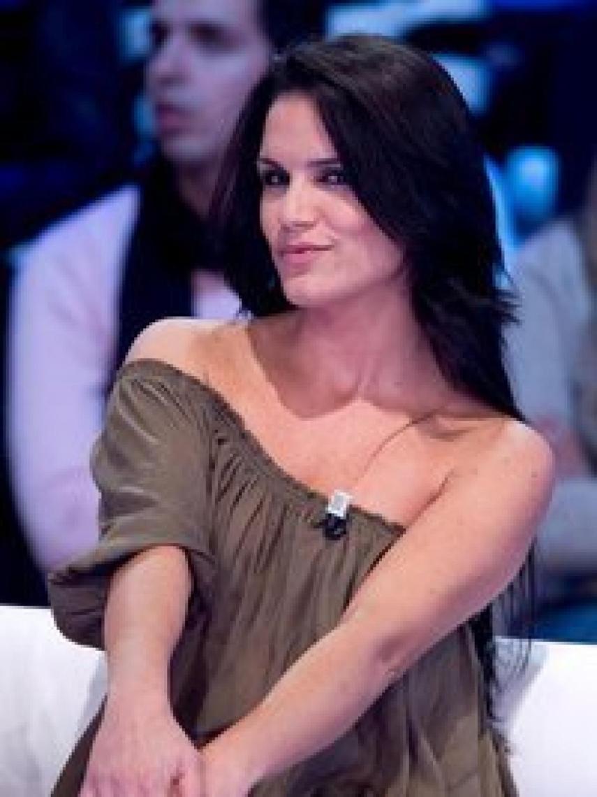 Julia en el plató de 'Gran Hermano'.