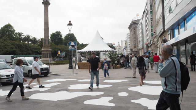 Las manchas podrían quedarse si no suponen un problema para la seguridad vial.