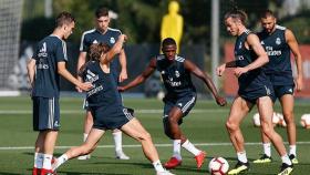 Entrenamiento del Real Madrid este jueves