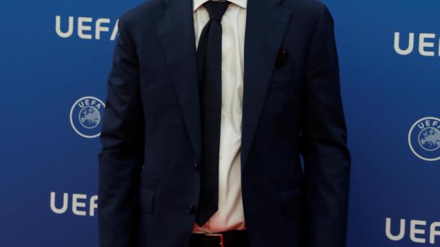 Giuseppe Marotta en la ceremonia de sorteo de la fase de grupos de la Champions League