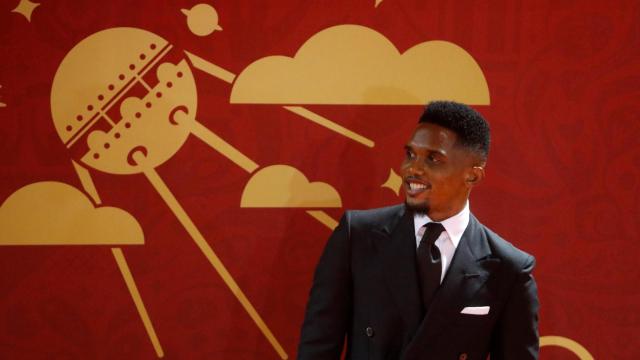 Samuel Eto'o en el Palacio Estatal del Kremlin, Moscú