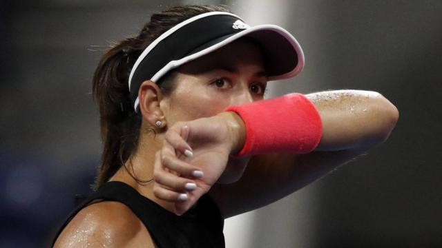 Muguruza, durante el partido contra Muchova.