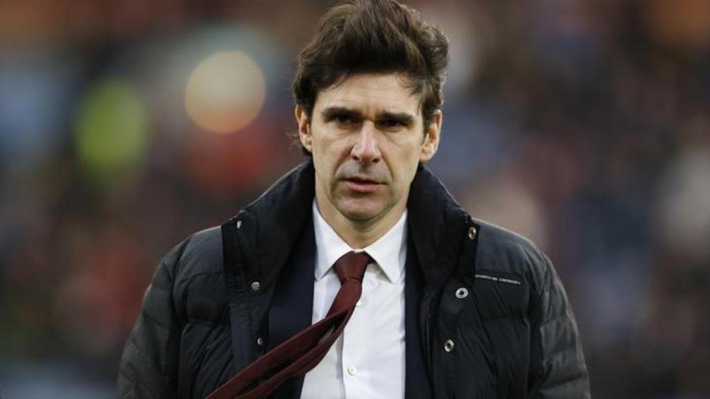 Aitor Karanka durante un partido como entrenador