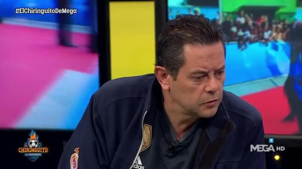 Roncero en El Chiringuito. Foto: Twitter (@elchiringuitotv)