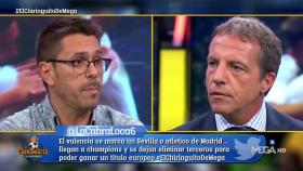 Roberto Morales y Cristóbal Soria en El Chiringuito. Foto: Twitter. (@elchiringuitotv)