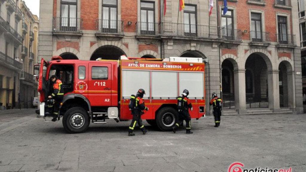 zamora ayuntamiento simulacro incendio bomberos (12)