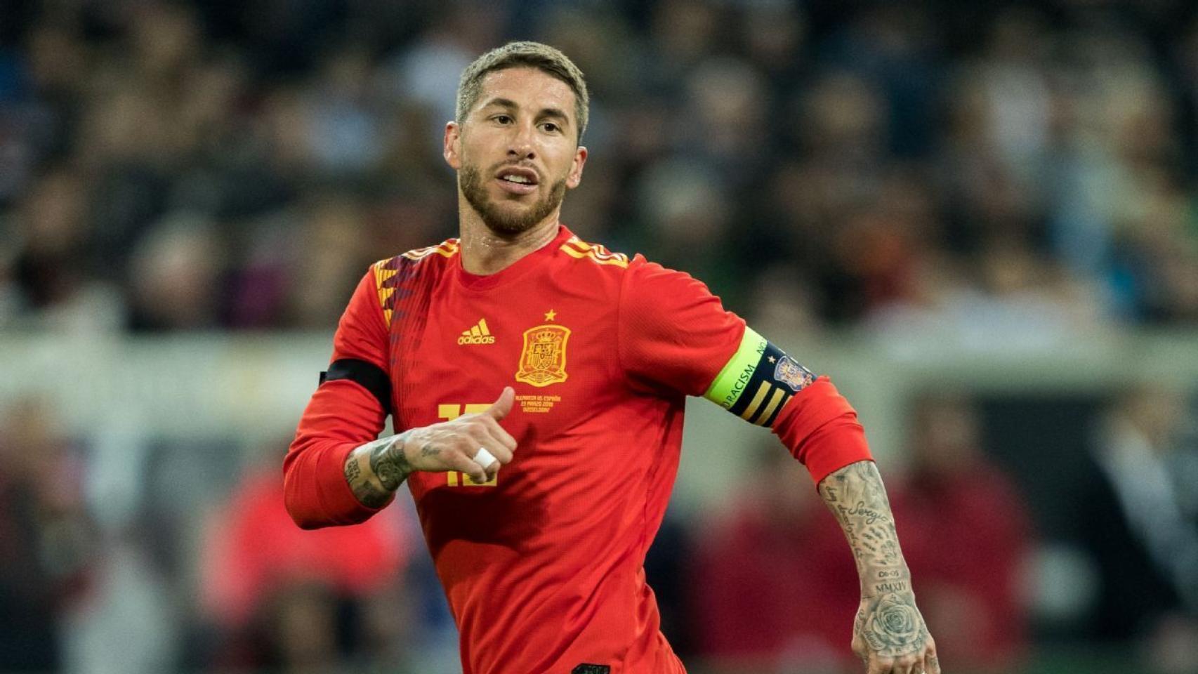 Sergio Ramos con la Selección