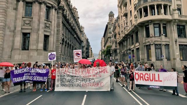 Manifestación convocada por el sindicato Otras.