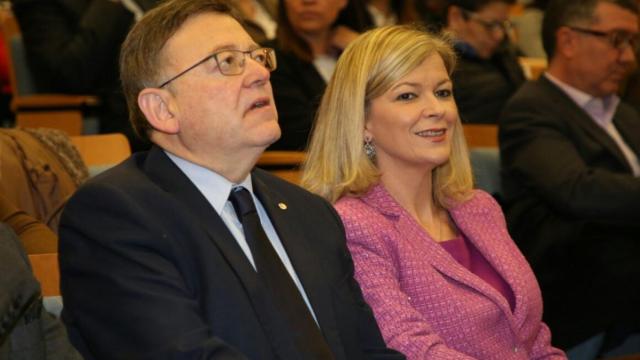 Ximo Puig y Gabriela Bravo, juntos en un acto de la Generalitat valenciana.